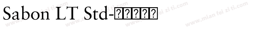 Sabon LT Std字体转换